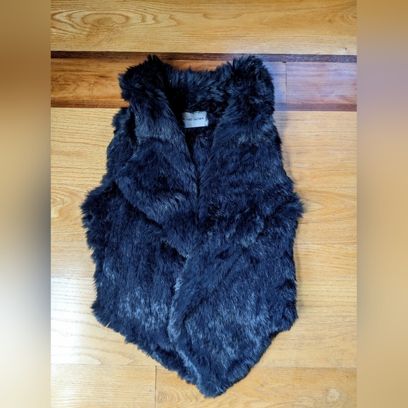 YVES SALOMON rabbit fur vest black - Picture 5 of 10